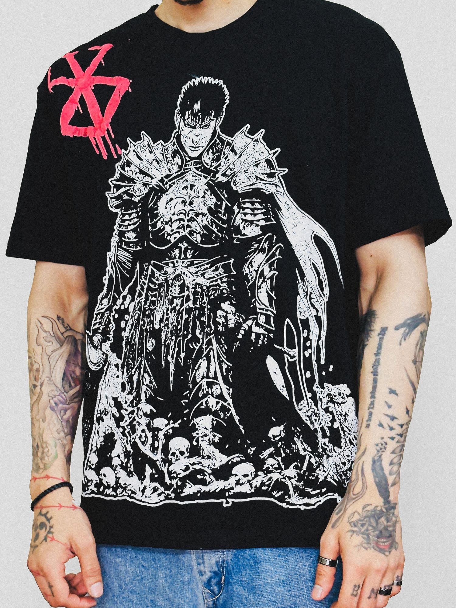 Berserk x Guts: Oversized Guts Knight Berserk T-Shirt