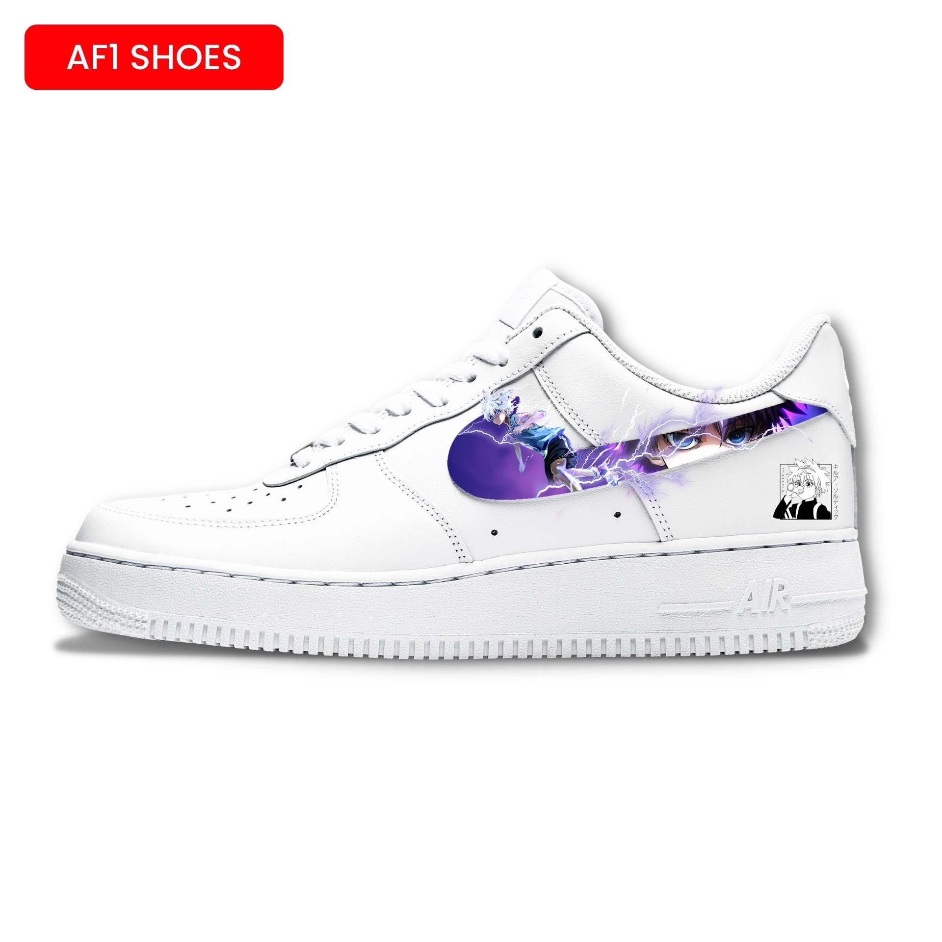 KILLUA ZOLDYCK AF1 SHOES | HUNTER X HUNTER | ANIME