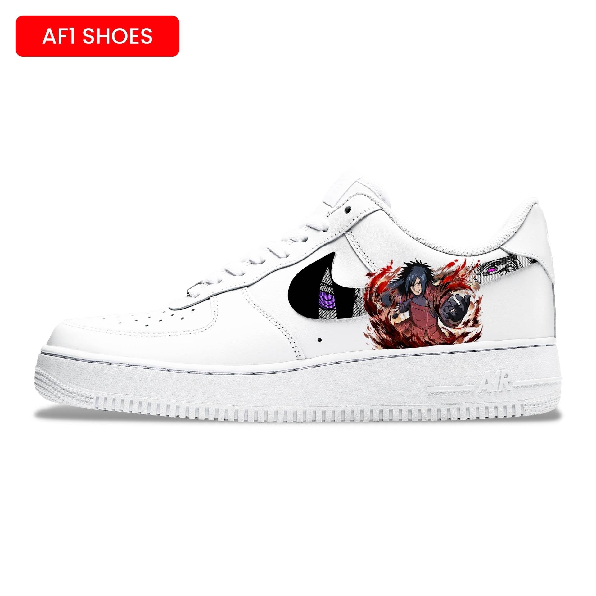 UCHIHA MADARA AF1 SHOES | NARUTO | ANIME