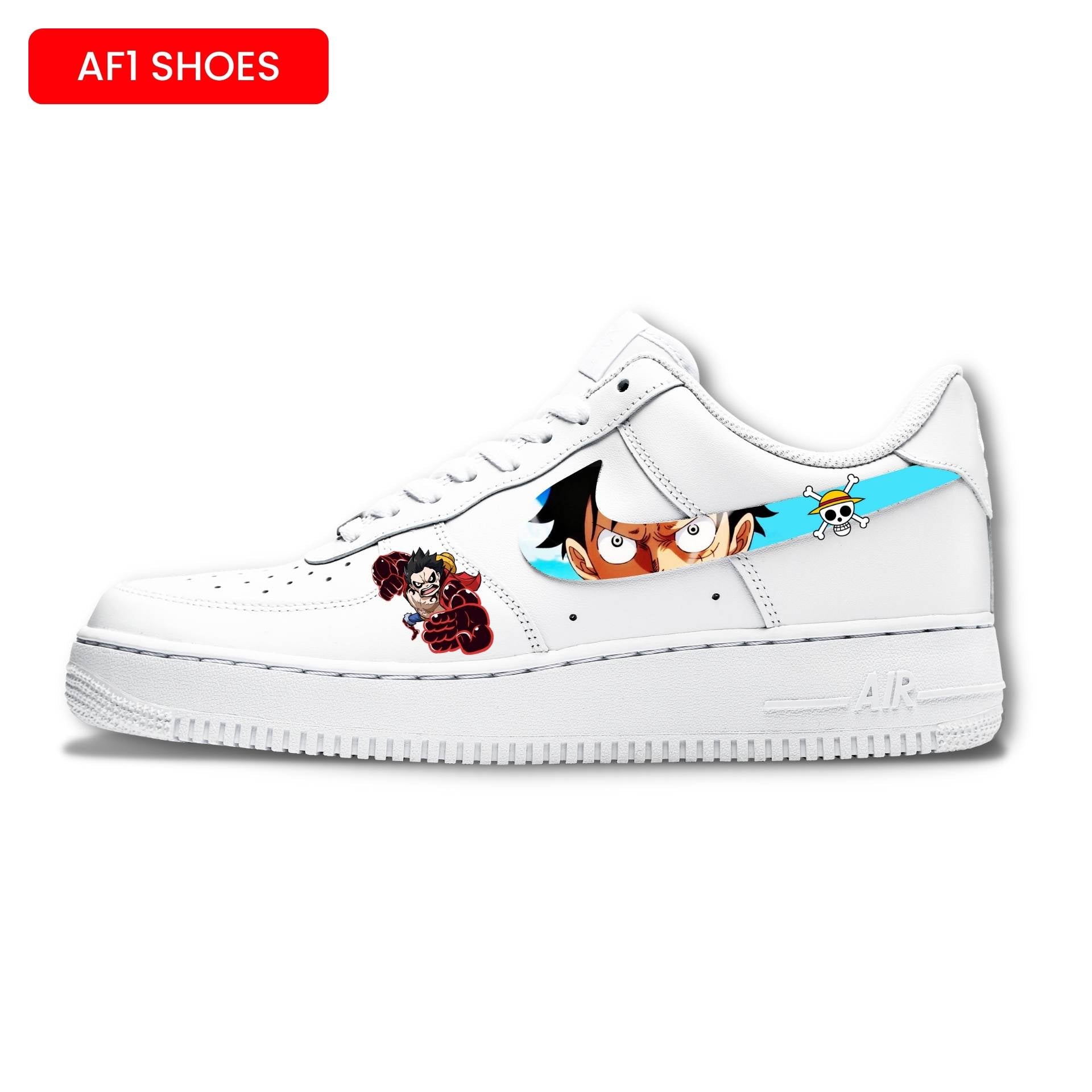 MONKEY D. LUFFY AF1 SHOES | ONE PIECE | ANIME