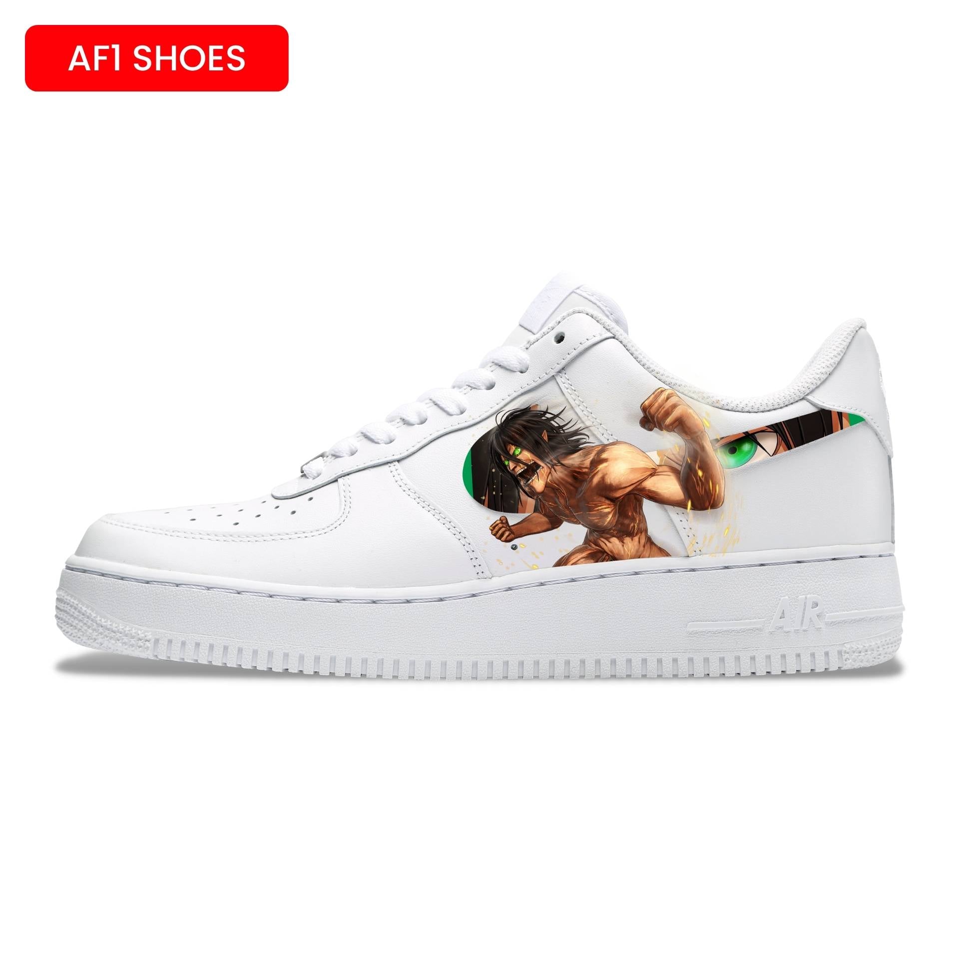 EREN YEAGER TITAN AF1 SHOES | ATTACK ON TITAN | ANIME