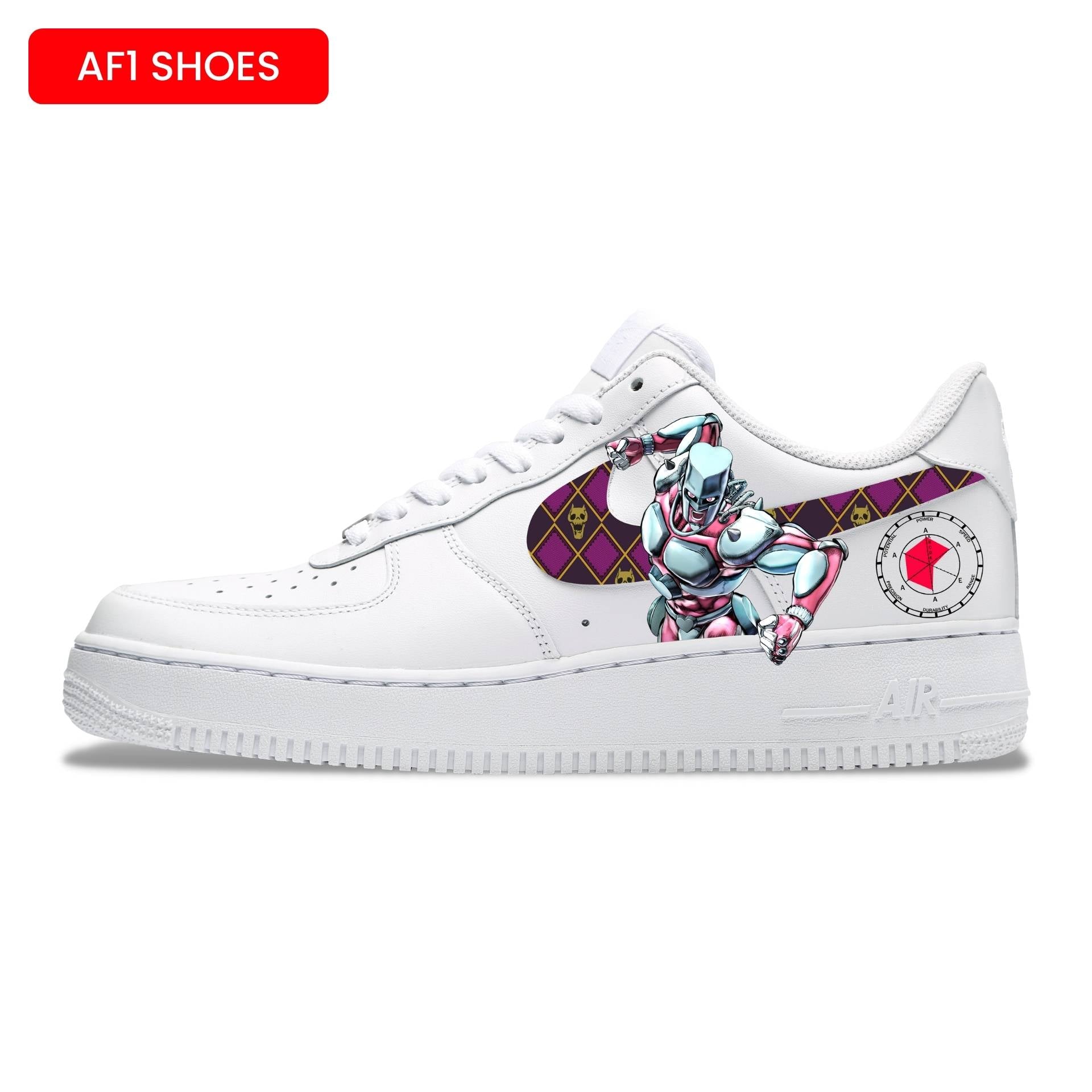 JOSUKE X CRAZY DIAMOND AF1 SHOES | JOJO'S BIZZARE ADVENTURE | ANIME